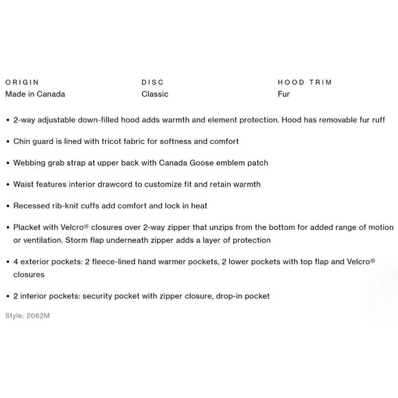 Canada Goose Langford Parka Heritage 2062M Navy Jacket Coat Men's Large New WOT - Picture 13 of 16